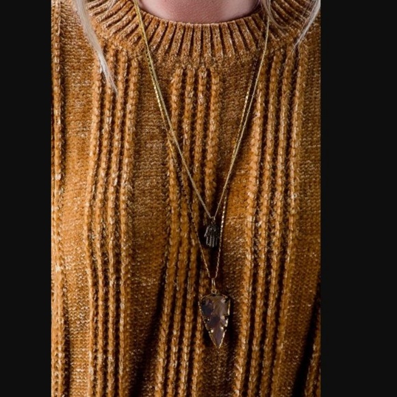 ❤️LAST ONE ❤️CHENILLE SUPERSOFT PULLOVER MUSTARD - Picture 4 of 4